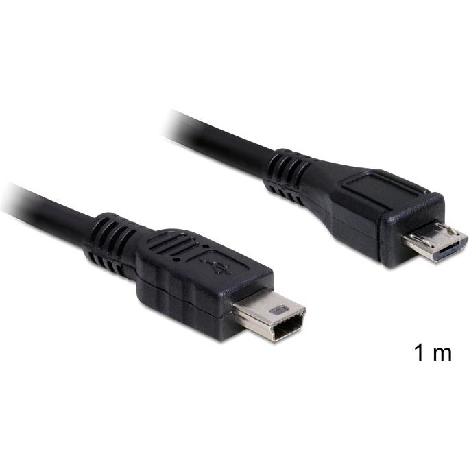 Oferte la Delock Cable USB 2.0 micro-B male > USB mini male 1 m
