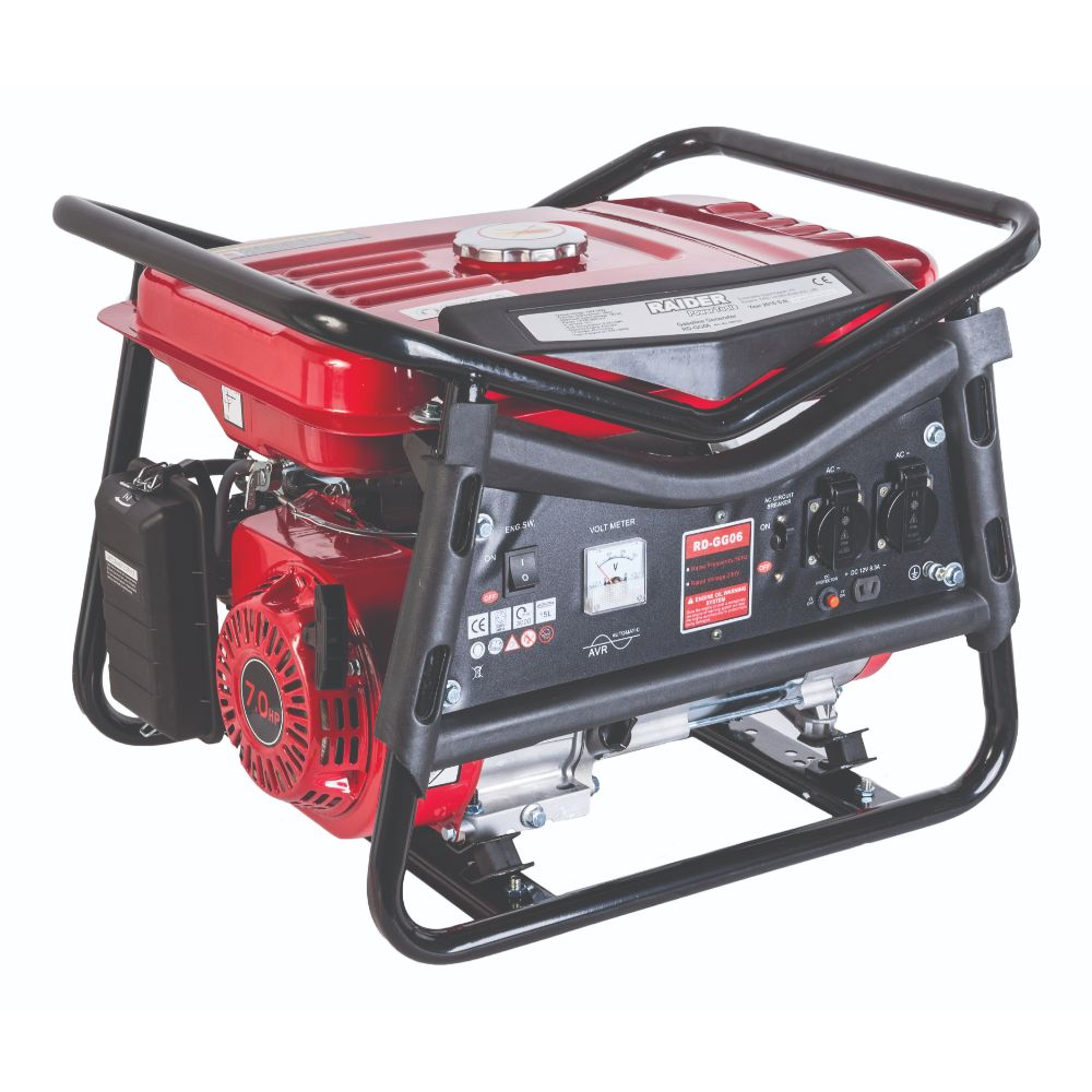 Oferte la  Generator curent electric Raider RD-GG06, benzina, 2,8 kW, 2 x 230 V, capacitate rezervor 15 l