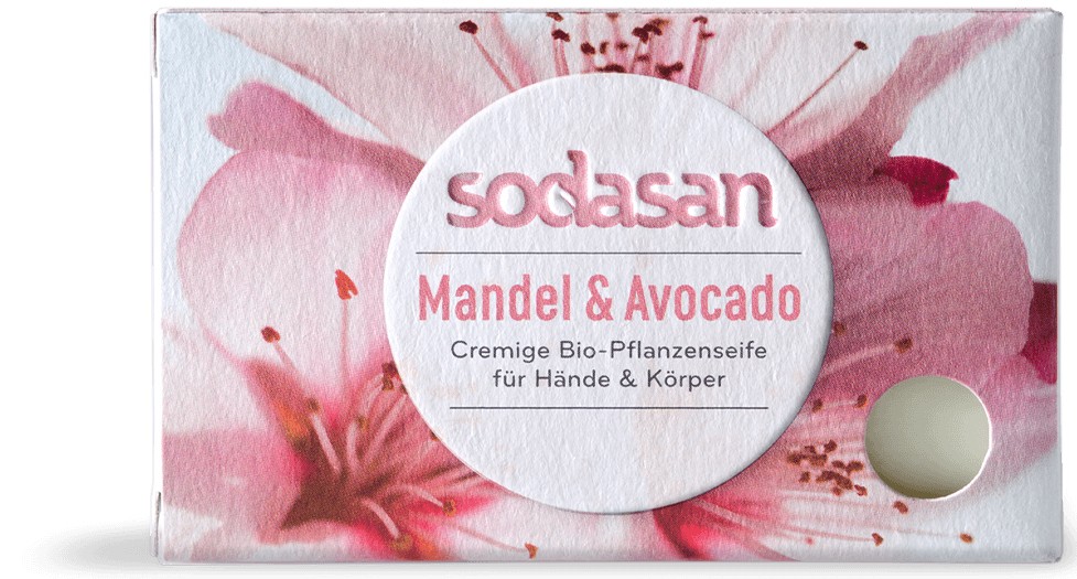 Oferte la Sapun bio cu migdale si avocado, 100g Sodasan