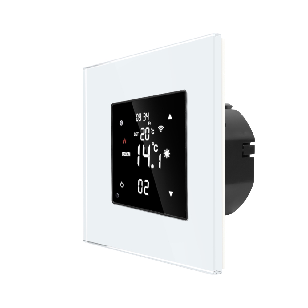 Oferte la Termostat Wi-Fi pentru incalzirea electrica si pe gaz LUXION cu Rama din Sticla