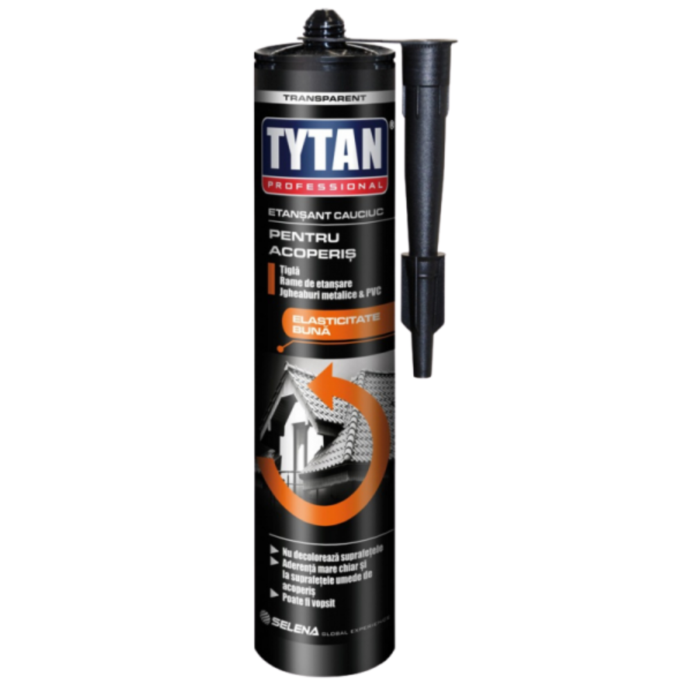 Oferte la Etansant cauciuc acoperis Tytan, negru, 280 ml