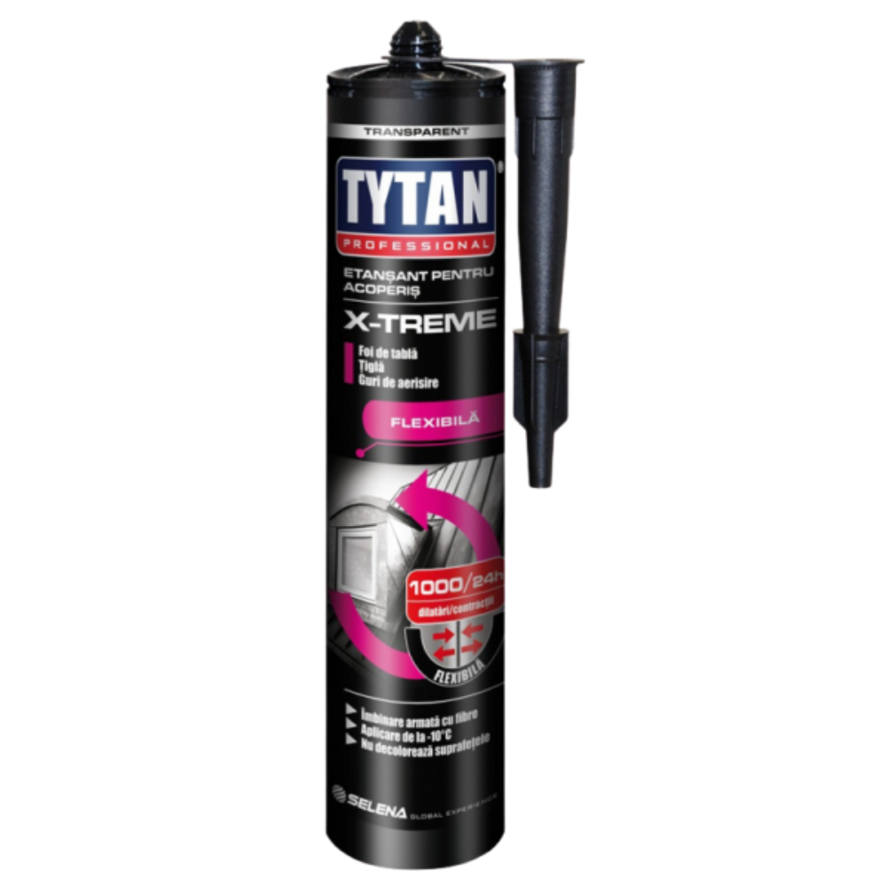 Oferte la Etansant acoperis Tytan X-TREME, transparent, 280 ml