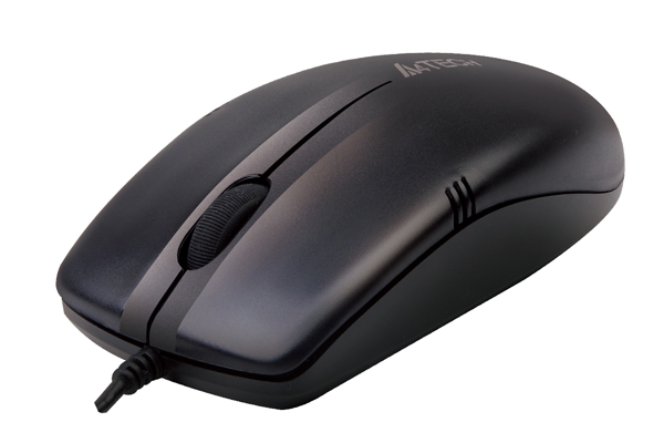 Mouse Optic USB A4TECH V-Track (OP-530NU), wired cu 3 butoane si 1 rotita scroll, rezolutie 1000-2000dpi, Negru