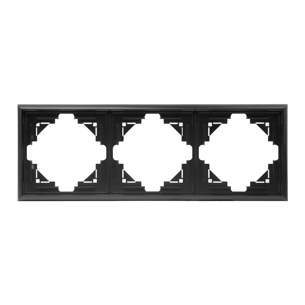 Oferte la Rama de aparataj Luna, 3 module, PVC, negru