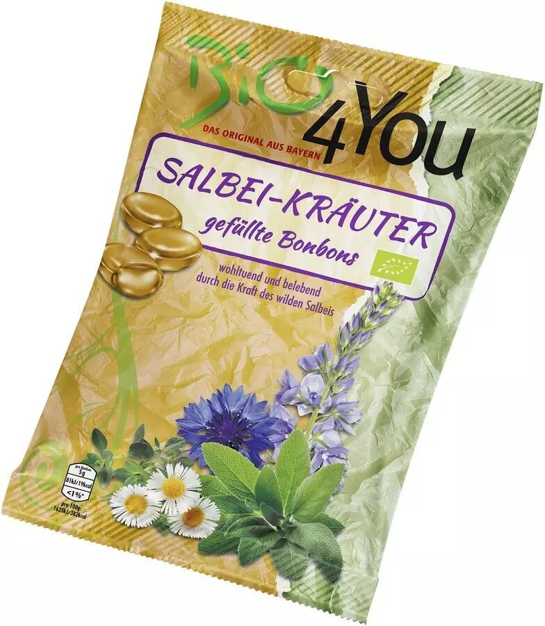 Oferte la Dropsuri bio cu salvie si plante medicinale, 75g Bio 4 You