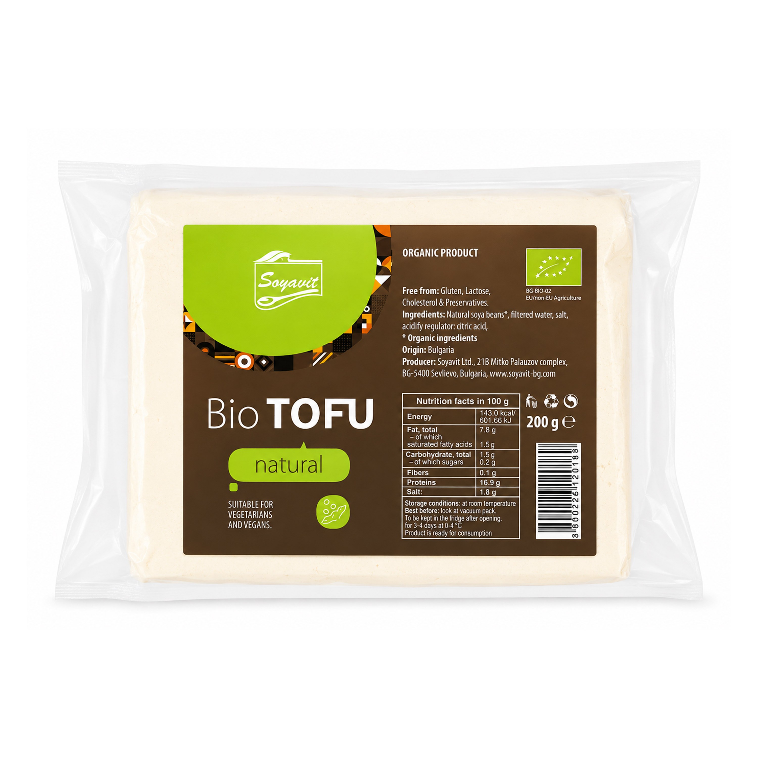 Oferte la Tofu bio natur, 200g Soyavit