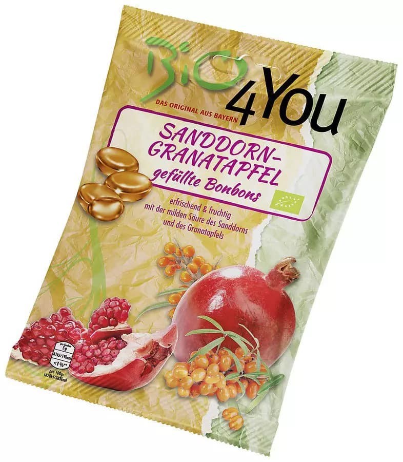 Oferte la Dropsuri bio cu catina si rodie, 75g Bio 4 You