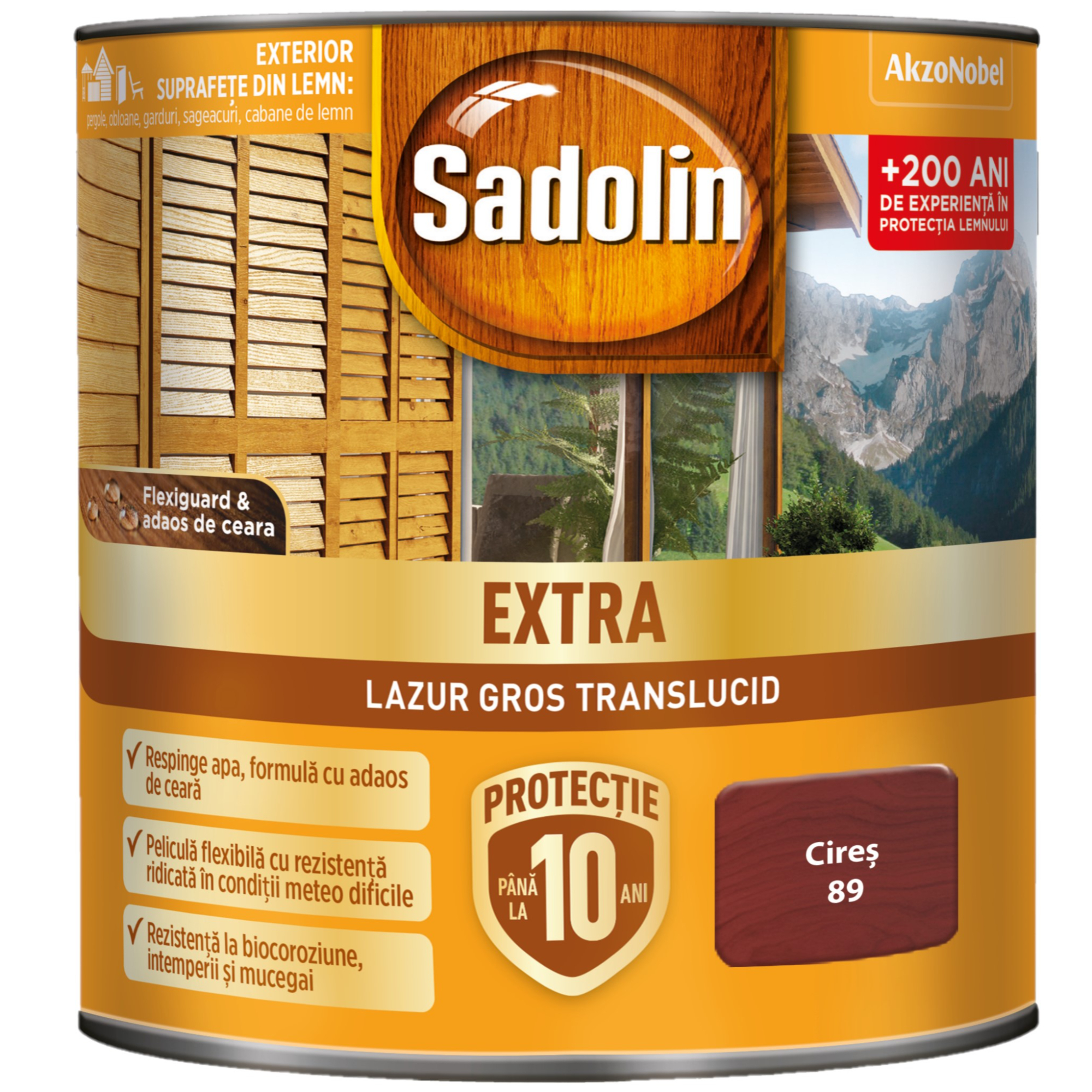 Oferte la Lazura pentru lemn, Sadolin Extra, cires, exterior, 0.75 l