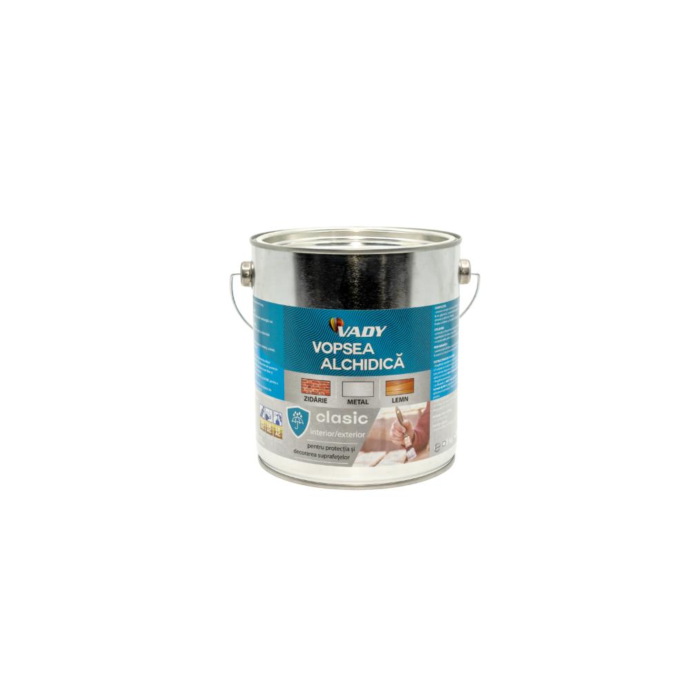 Oferte la Vopsea alchidica Vady clasic, pentru lemn/metal/zidarie, interior/exterior, kaki, 3 kg