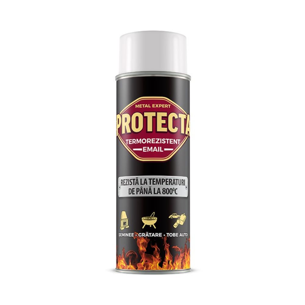 Oferte la Vopsea spray termorezistenta Protecta, argintiu, mat, interior/exterior, 400 ml
