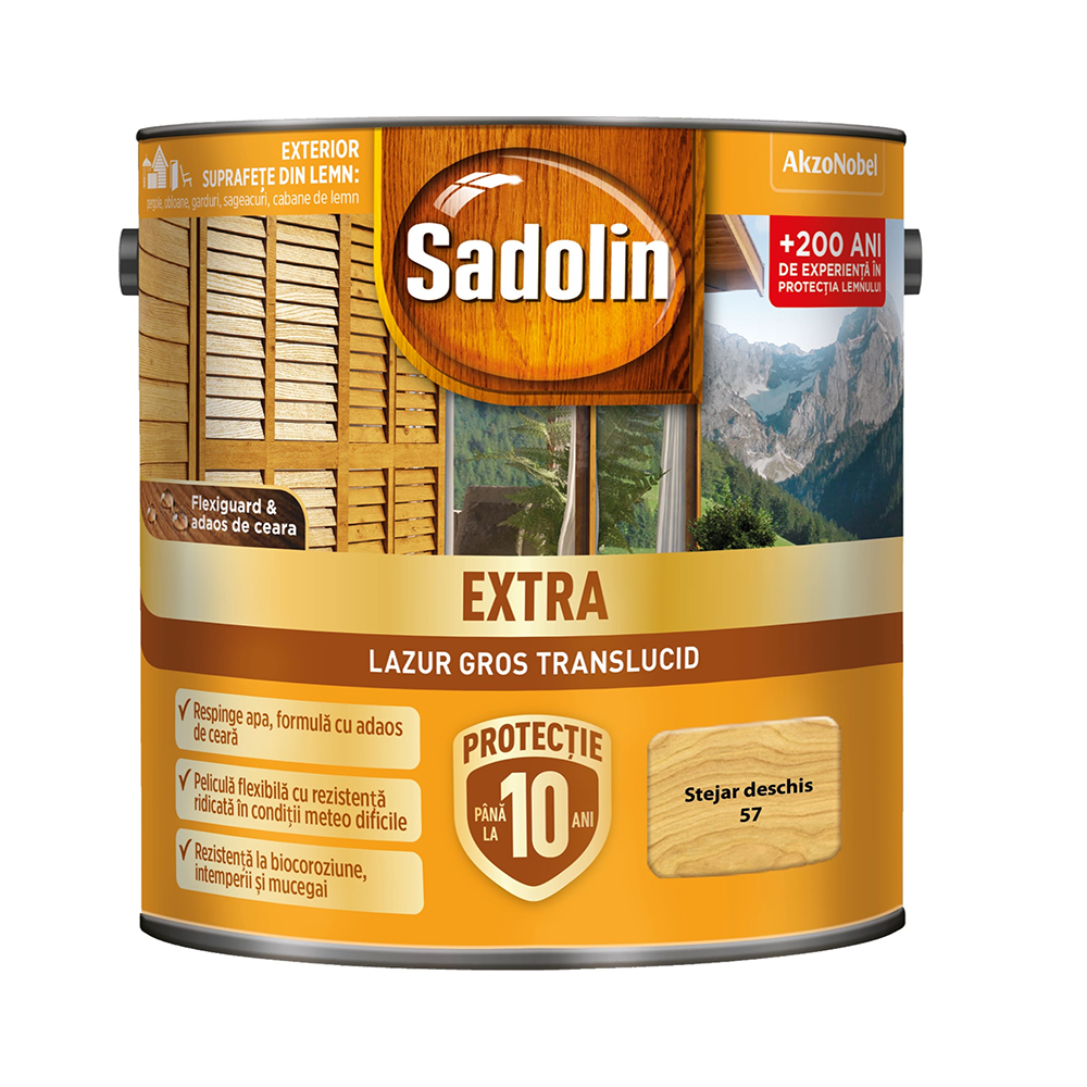 Oferte la Lazura pentru lemn, Sadolin Extra, stejar deschis, exterior, 2.5 l