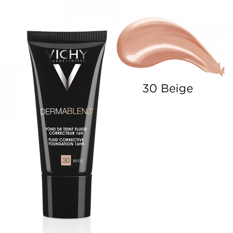 Oferte la Vichy DermaBlend Fond de ten corector acoperire 16h (Concentratie: Fond de ten, Gramaj: 30 ml, Nuanta fond de ten: Nuanta 30)