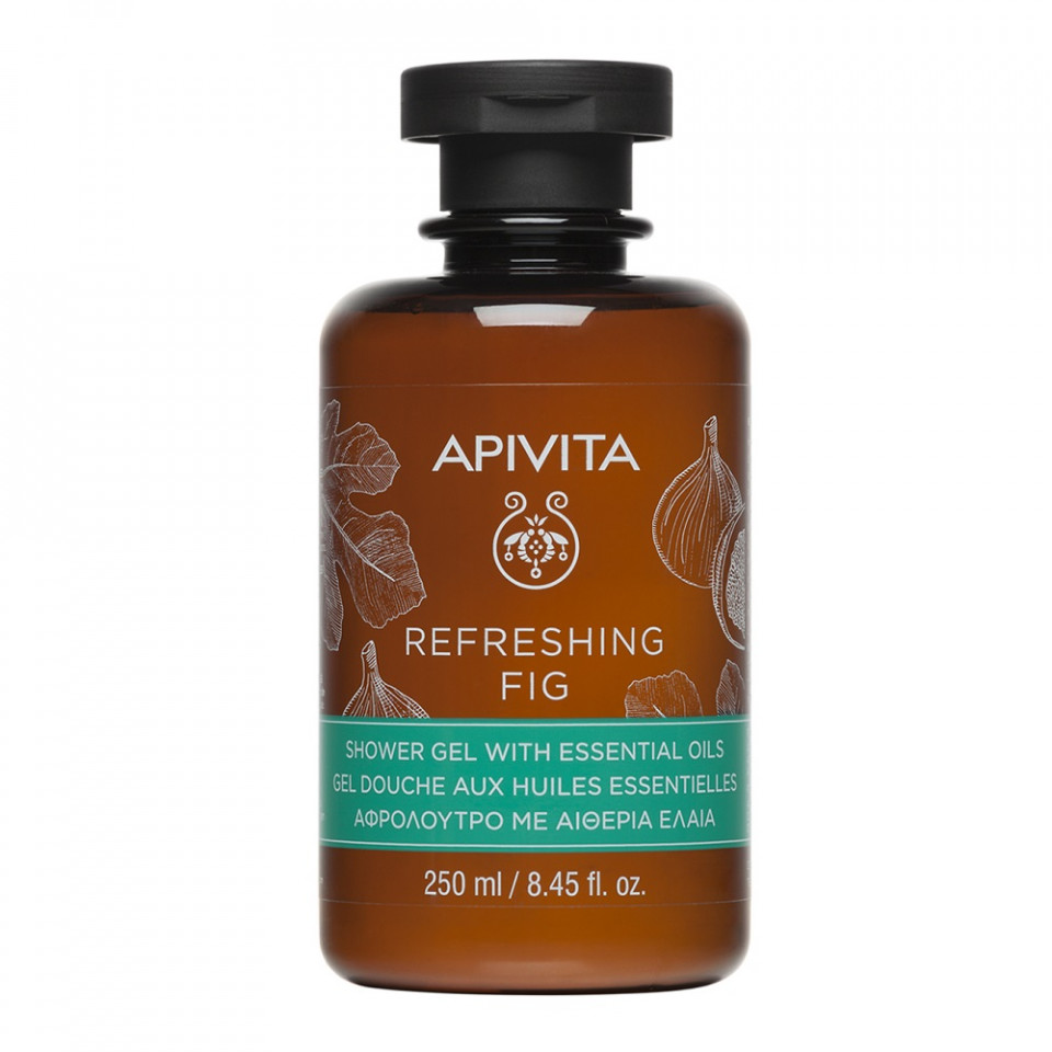 Oferte la Gel de dus racoritor cu smochine Apivita, 250 ml