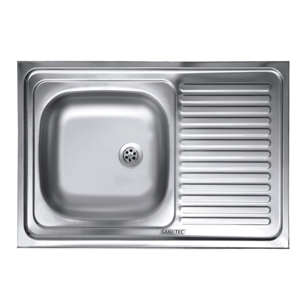 Oferte la Chiuveta bucatarie Sanitec, inox, 1 cuva stanga, 800 x 500 mm