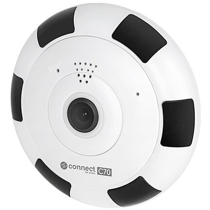Oferte la Camera de Supraveghere de Interior Connect C70 (KM2211) Tip Fisheye 3MPx Wi-Fi Alb/Negru