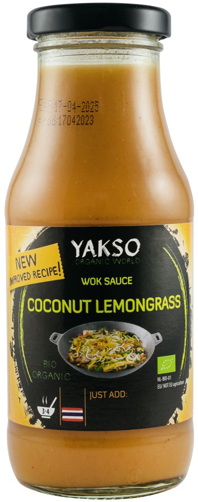 Oferte la Sos bio pentru wok cocos si lemongrass, 240ml Yakso