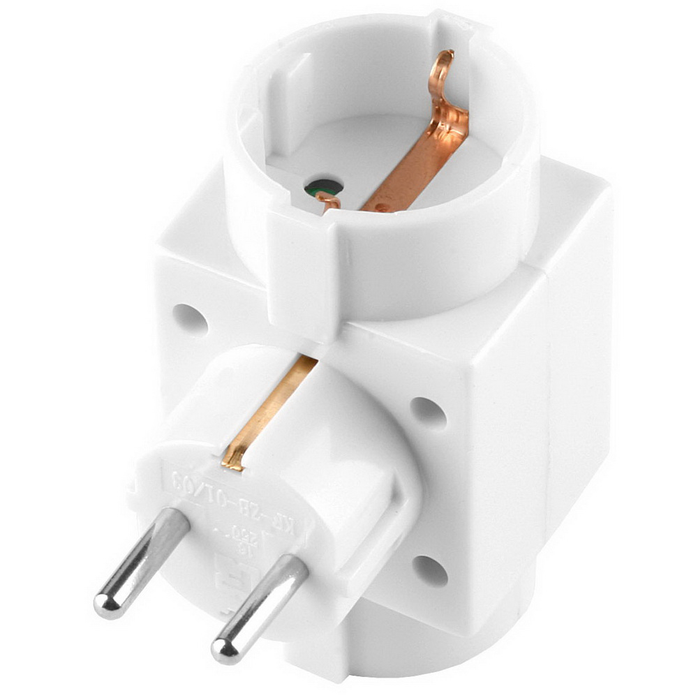 Oferte la Triplu stecher schuko triunghi, Comtec MF0012-03405