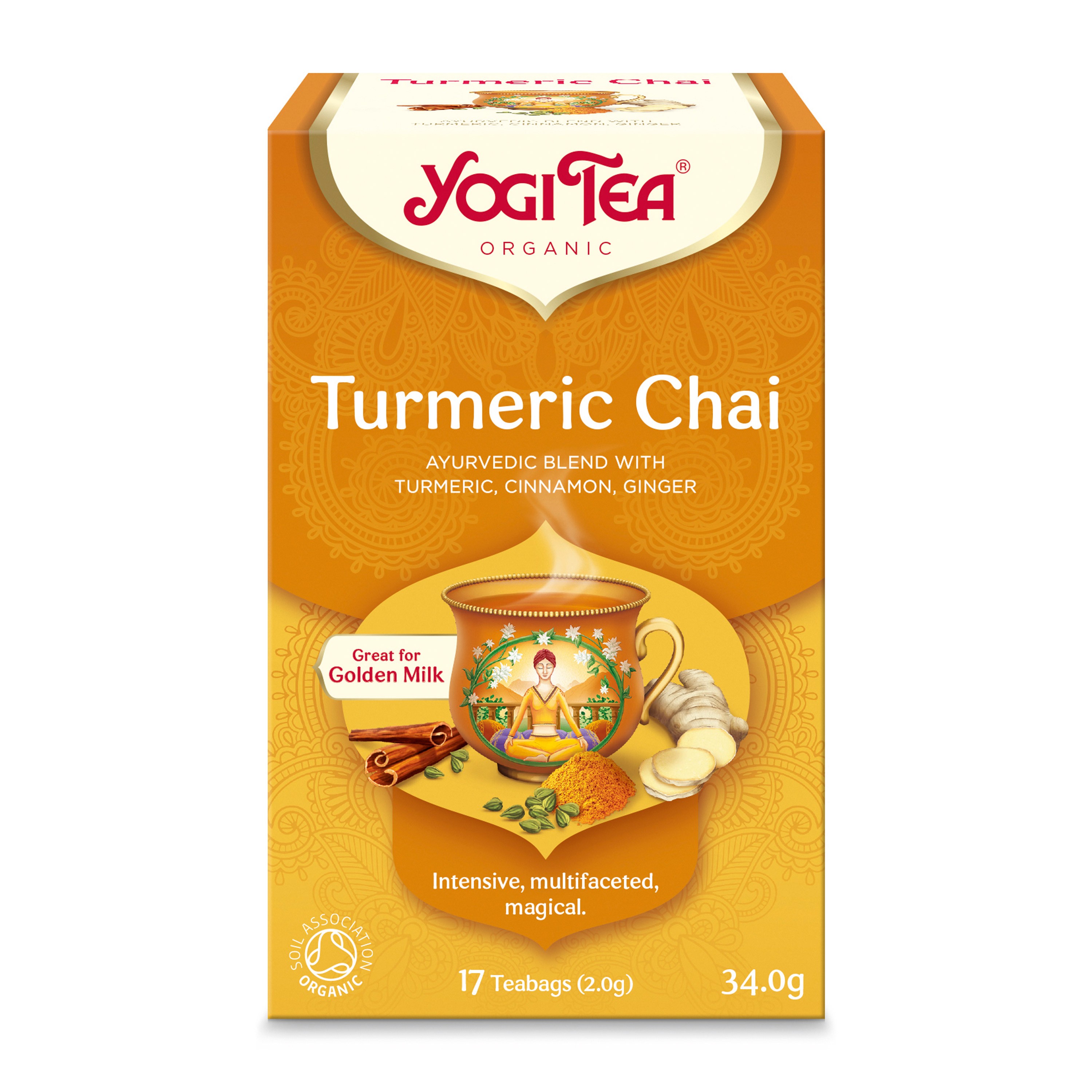 Oferte la Ceai bio cu Turmeric (curcuma), 17 pliculete 34g Yogi Tea