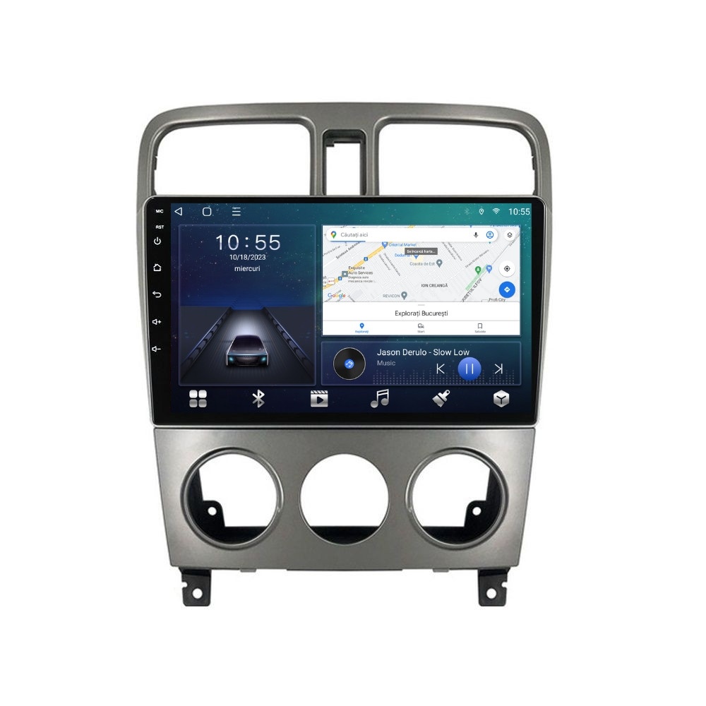 Oferte la Navigatie dedicata cu Android Subaru Forester 2002 - 2008, 2GB RAM, Radio GPS Dual Zone, Display HD QLED 9" Touchscreen, Internet Wi-Fi si slot SIM 4G, Bluetooth, MirrorLink, USB