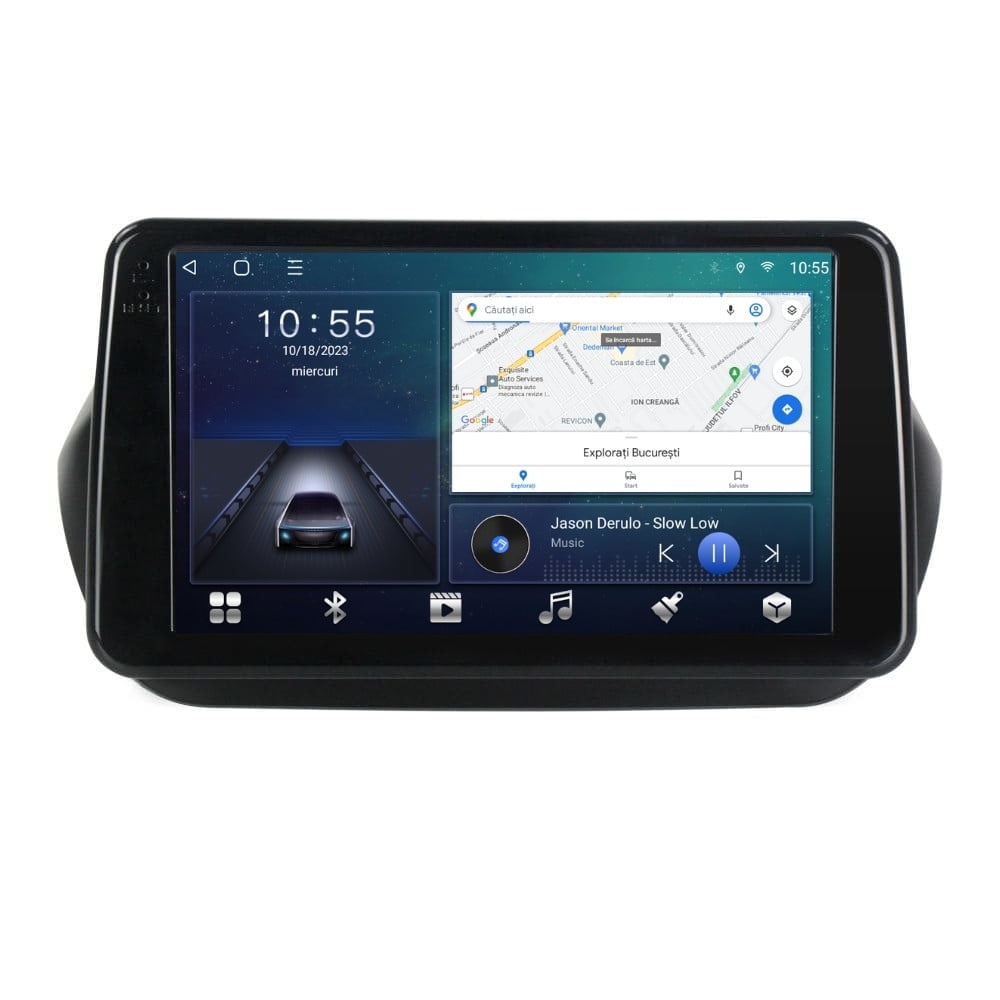 Oferte la Navigatie dedicata cu Android Citroen Nemo 2008 - 2018, 2GB RAM, Radio GPS Dual Zone, Display HD QLED 9" Touchscreen, Internet Wi-Fi si slot SIM 4G, Bluetooth, MirrorLink, USB