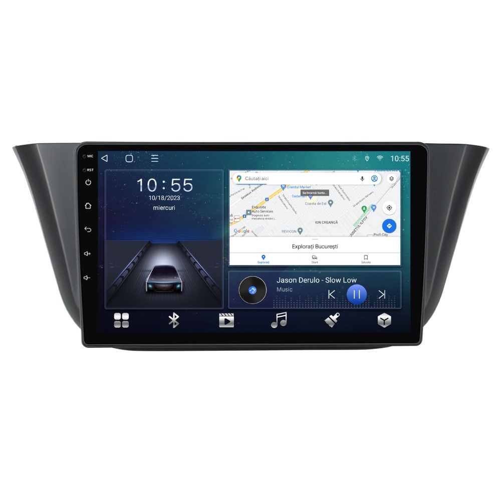 Oferte la Navigatie dedicata cu Android Iveco Daily VI dupa 2014, 2GB RAM, Radio GPS Dual Zone, Display HD QLED 9" Touchscreen, Internet Wi-Fi si slot SIM 4G, Bluetooth, MirrorLink, USB