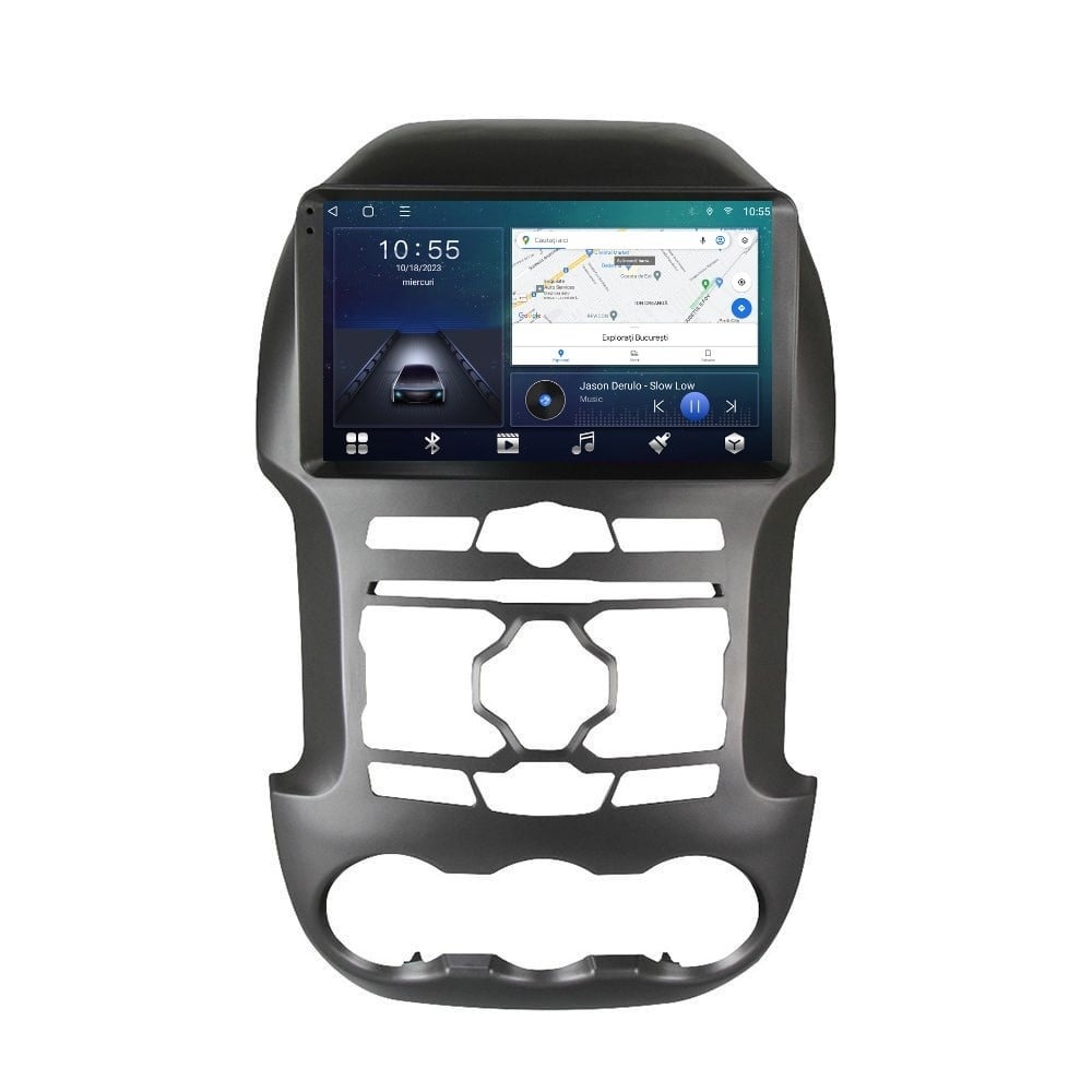 Oferte la Navigatie dedicata cu Android Mazda BT-50 2011 - 2015, 2GB RAM, Radio GPS Dual Zone, Display HD QLED 9" Touchscreen, Internet Wi-Fi si slot SIM 4G, Bluetooth, MirrorLink, USB