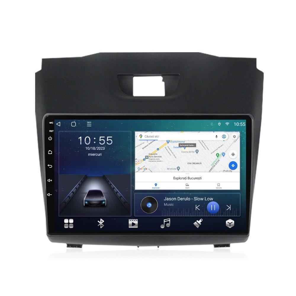 Oferte la Navigatie dedicata cu Android Isuzu D-Max II 2012 - 2020, 2GB RAM, Radio GPS Dual Zone, Display HD QLED 9" Touchscreen, Internet Wi-Fi si slot SIM 4G, Bluetooth, MirrorLink, USB