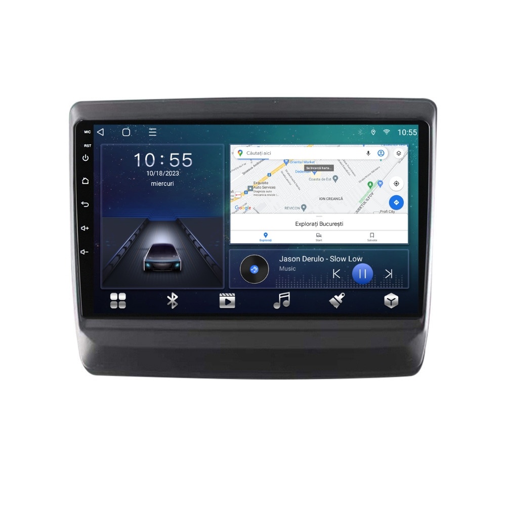 Oferte la Navigatie dedicata cu Android Isuzu D-Max III dupa 2020, 2GB RAM, Radio GPS Dual Zone, Display HD QLED 9" Touchscreen, Internet Wi-Fi si slot SIM 4G, Bluetooth, MirrorLink, USB