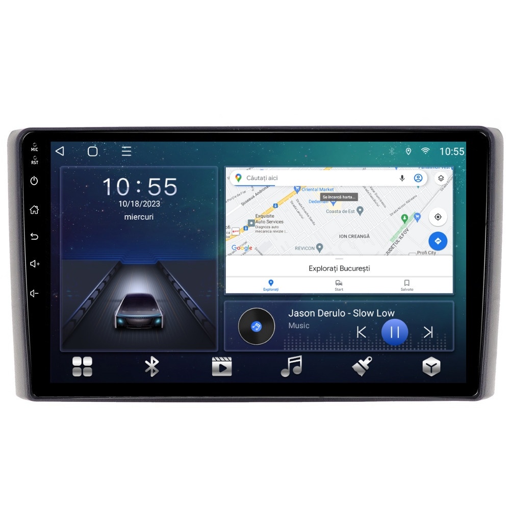 Oferte la Navigatie dedicata cu Android Iveco Daily 2006 - 2014, 2GB RAM, Radio GPS Dual Zone, Display HD QLED 9" Touchscreen, Internet Wi-Fi si slot SIM 4G, Bluetooth, MirrorLink, USB