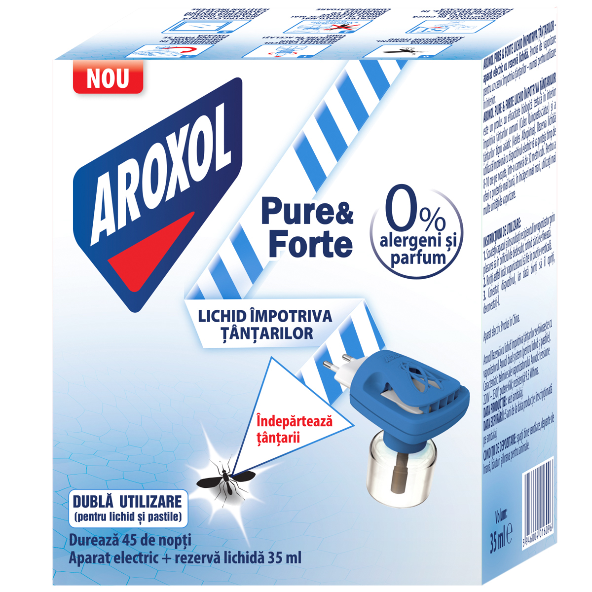 Oferte la Aparat electric Pure&Forte Aroxol cu rezerva lichida 35 ml