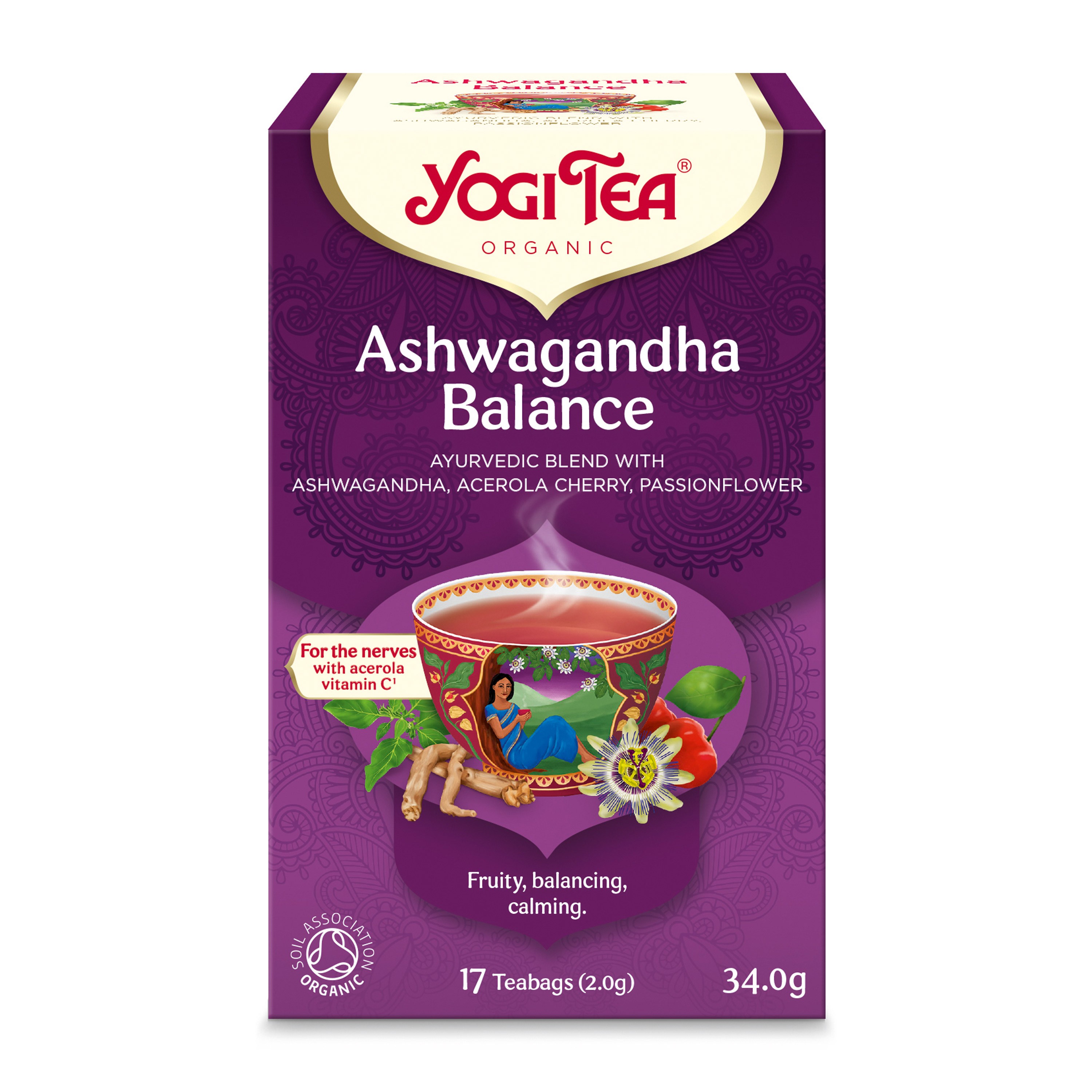 Oferte la Ceai bio Ashwagandha Balance 17 pliculețe a 2,0, 34,0g Yogi Tea