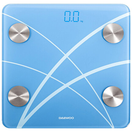 Oferte la Cantar Corporal Electronic Bluetooth Sticla Securizata Max 180kg Albastru