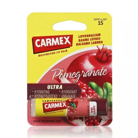 Oferte la Balsam reparator pentru buze uscate si crapate cu aroma de rodie SPF 15 4.25 g Carmex