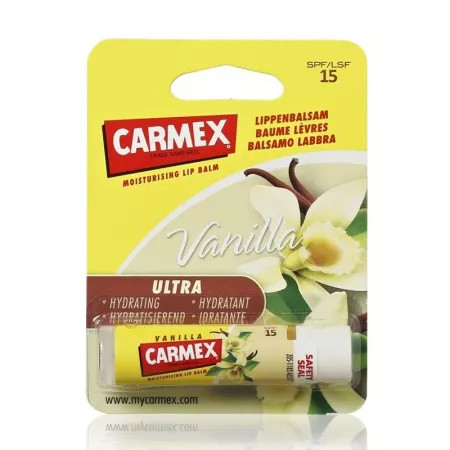 Oferte la Balsam reparator pentru buze uscate si crapate cu aroma de vanilie SPF 15 4.25 g Carmex