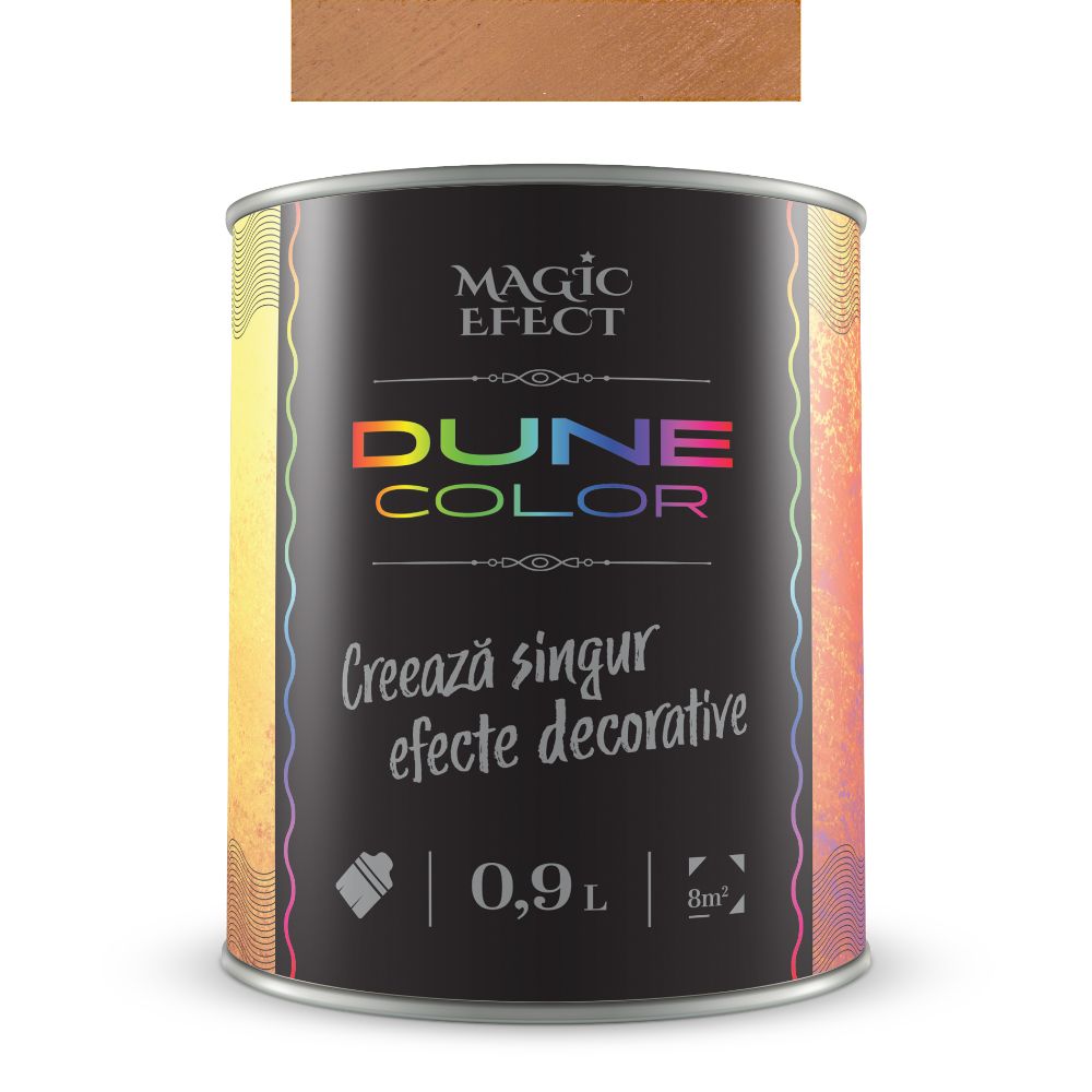 Oferte la Vopsea decorativa cu efect de dune de nisip, Magic Efect Dune Copper, pe baza de apa, 0.9 l
