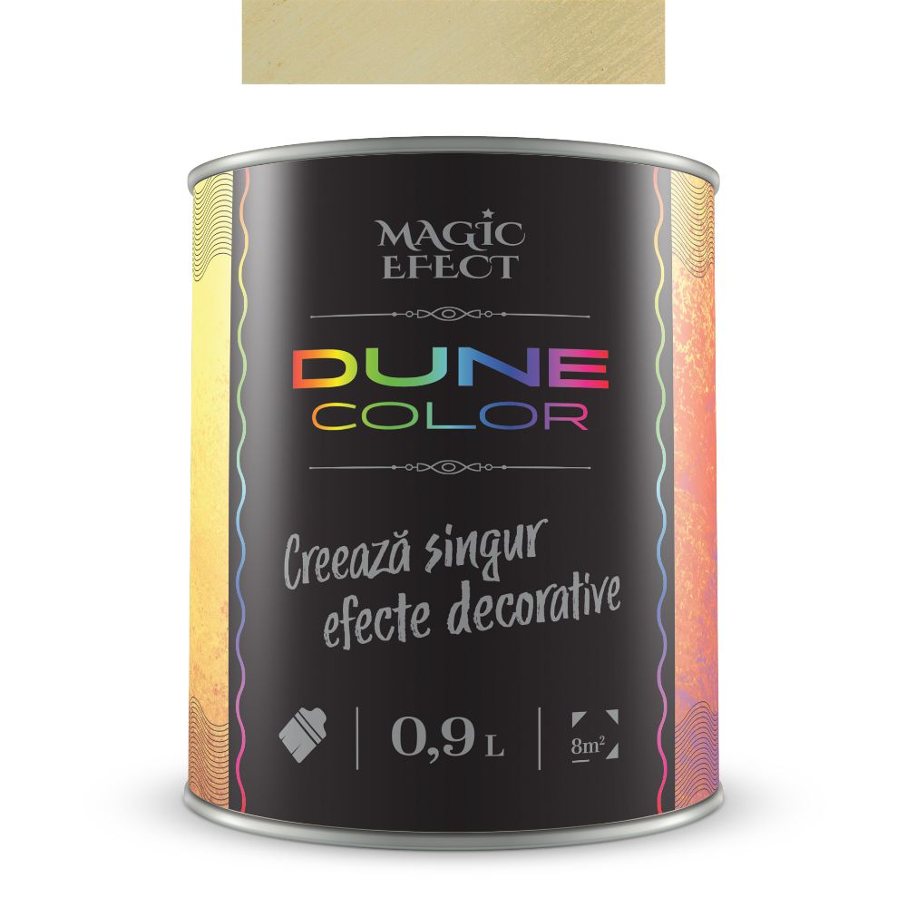 Oferte la Vopsea decorativa cu efect de dune de nisip, Magic Efect Dune Vanilla Dream, pe baza de apa, 0.9 l