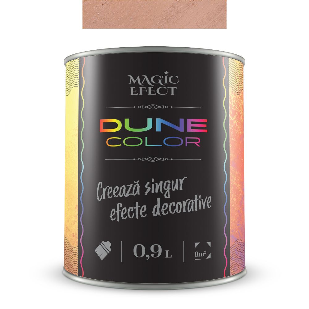 Oferte la Vopsea decorativa cu efect de dune de nisip, Magic Efect Dune Coral Rose, pe baza de apa, 0.9 l