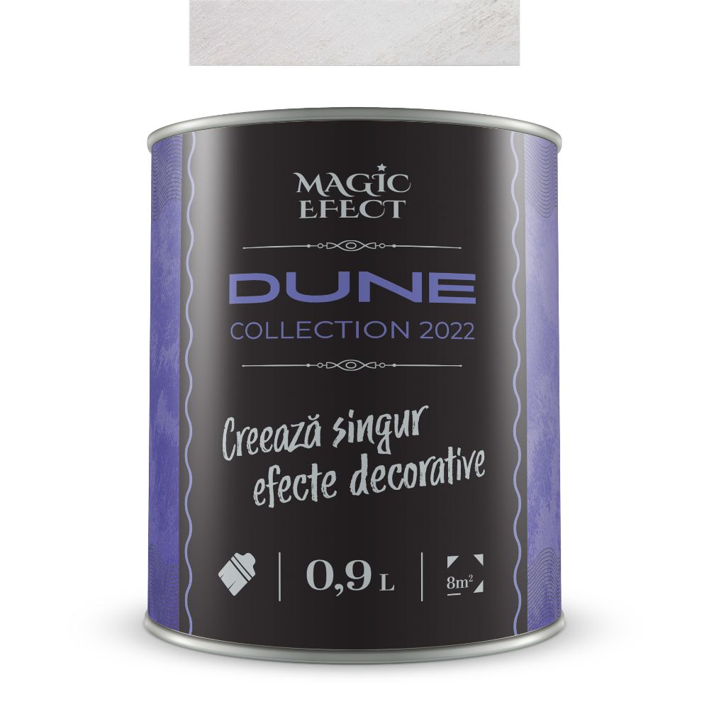 Oferte la Vopsea decorativa cu efect de dune de nisip, Magic Efect Dune Absolute White, pe baza de apa, 0.9 l