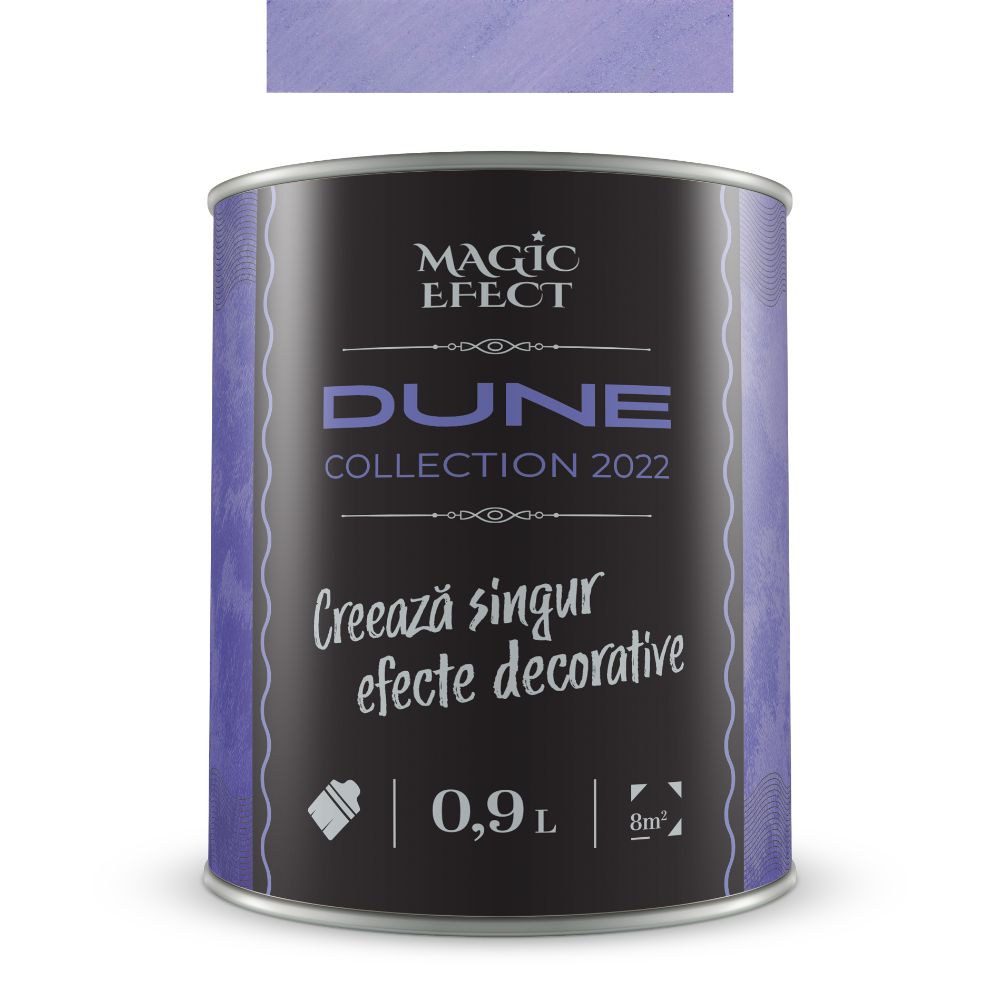Oferte la Vopsea decorativa cu efect de dune de nisip, Magic Efect Dune Violet White, pe baza de apa, 0.9 l