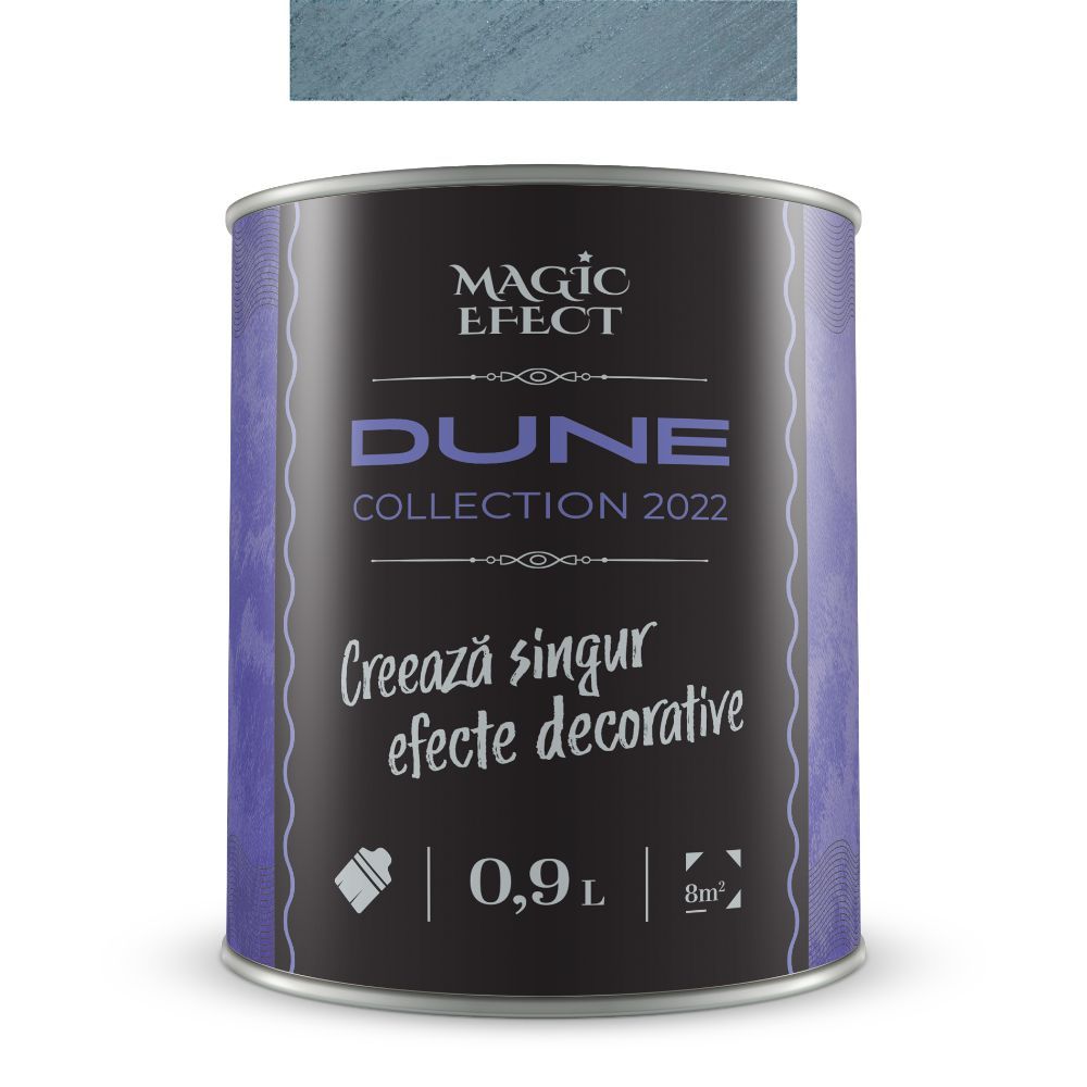 Oferte la Vopsea decorativa cu efect de dune de nisip, Magic Efect Dune Sapphire Sky, pe baza de apa, 0.9 l