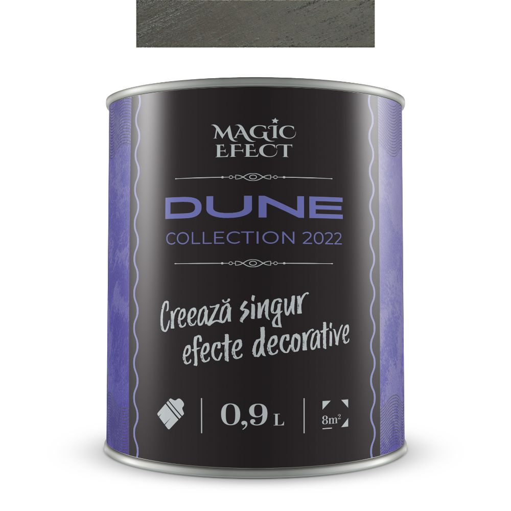 Oferte la Vopsea decorativa cu efect de dune de nisip, Magic Efect Dune Urban Grey, pe baza de apa, 0.9 l