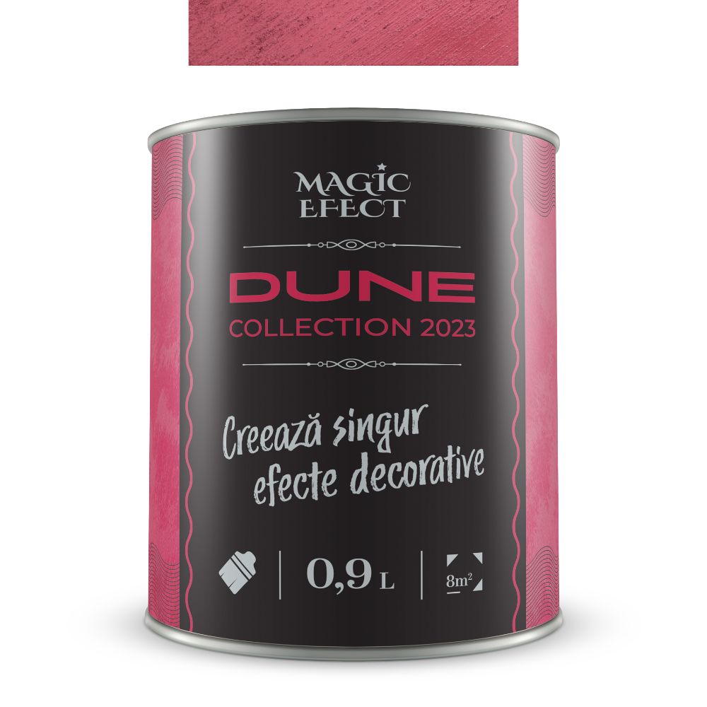 Oferte la Vopsea decorativa cu efect de dune de nisip, Magic Efect Dune Ruby Red, pe baza de apa, 0.9 l