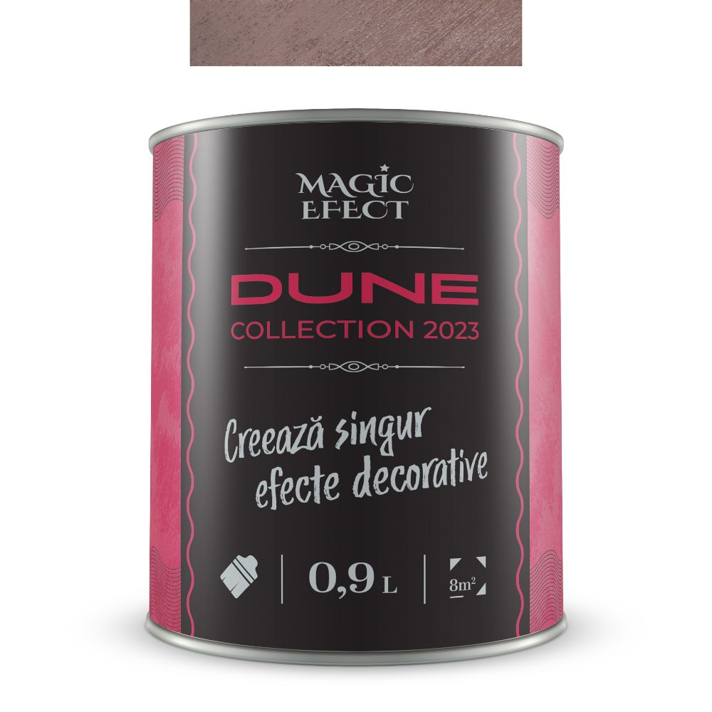 Oferte la Vopsea decorativa cu efect de dune de nisip, Magic Efect Dune Sweet Brown, pe baza de apa, 0.9 l