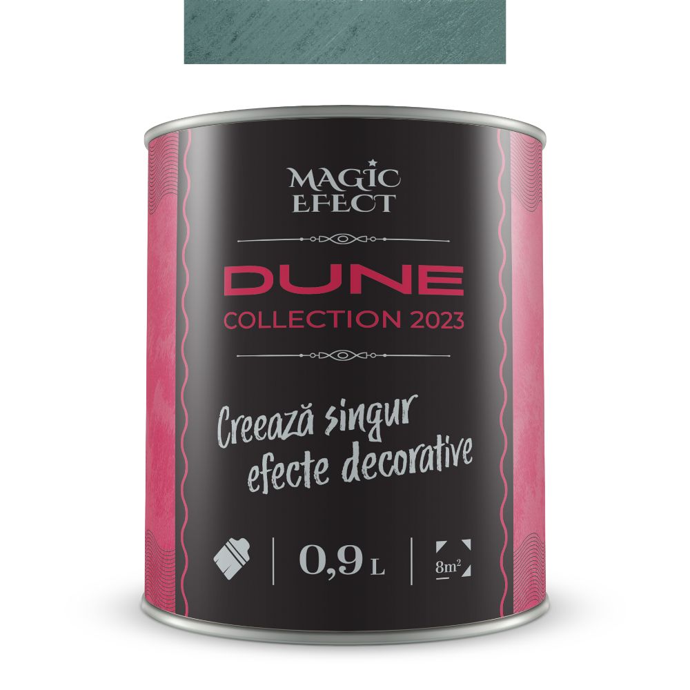 Oferte la Vopsea decorativa cu efect de dune de nisip, Magic Efect Dune Amazon Green, pe baza de apa, 0.9 l