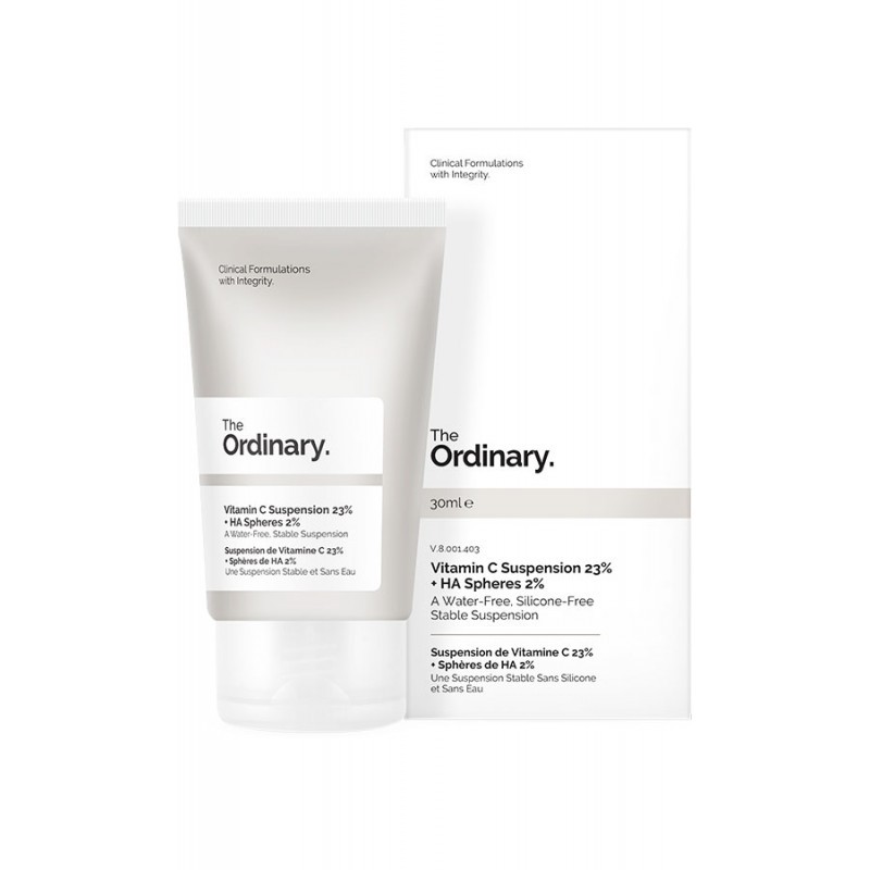 Oferte la The Ordinary Suspensie cu vitamina C 23% si sfere de Acid Hialuronic 2% (Gramaj: 30 ml)
