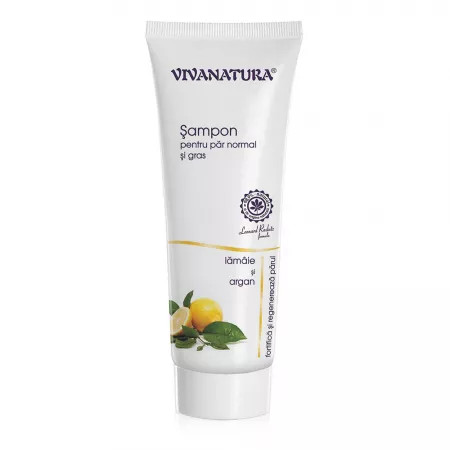 Oferte la Sampon pentru par normal si gras cu Lamaie si Argan 250 ml Vivanatura