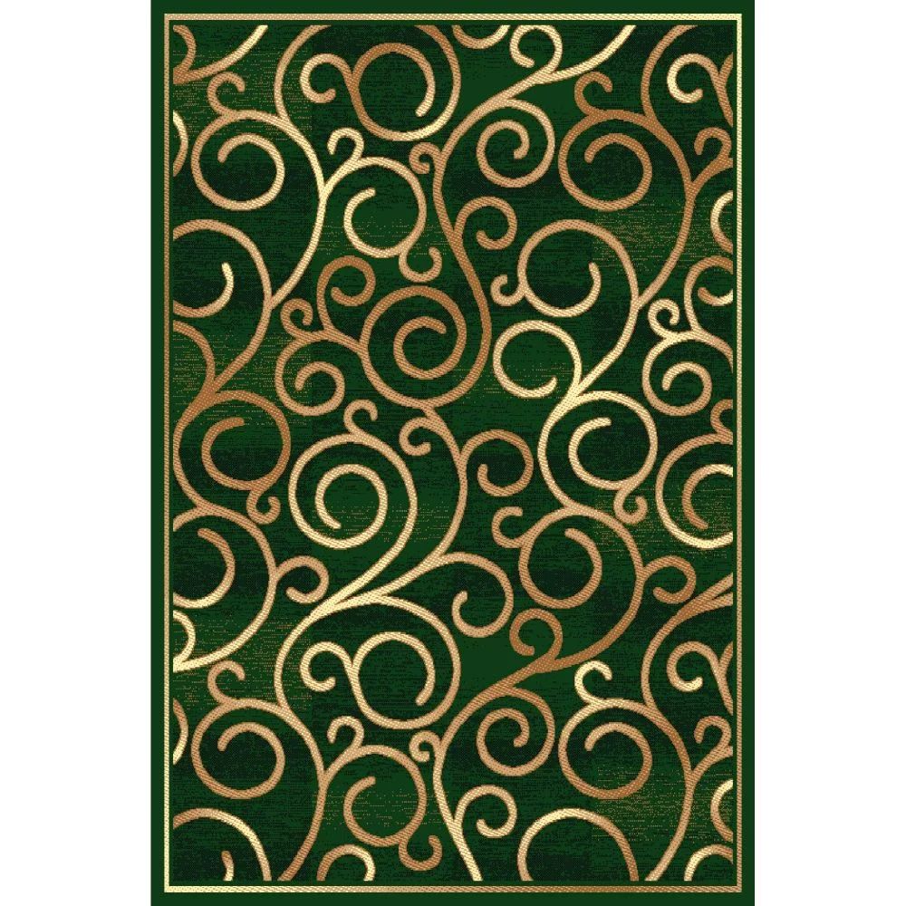 Oferte la Covor modern Gold 277/32, polipropilena BCF, verde-bej, 60 x110 cm