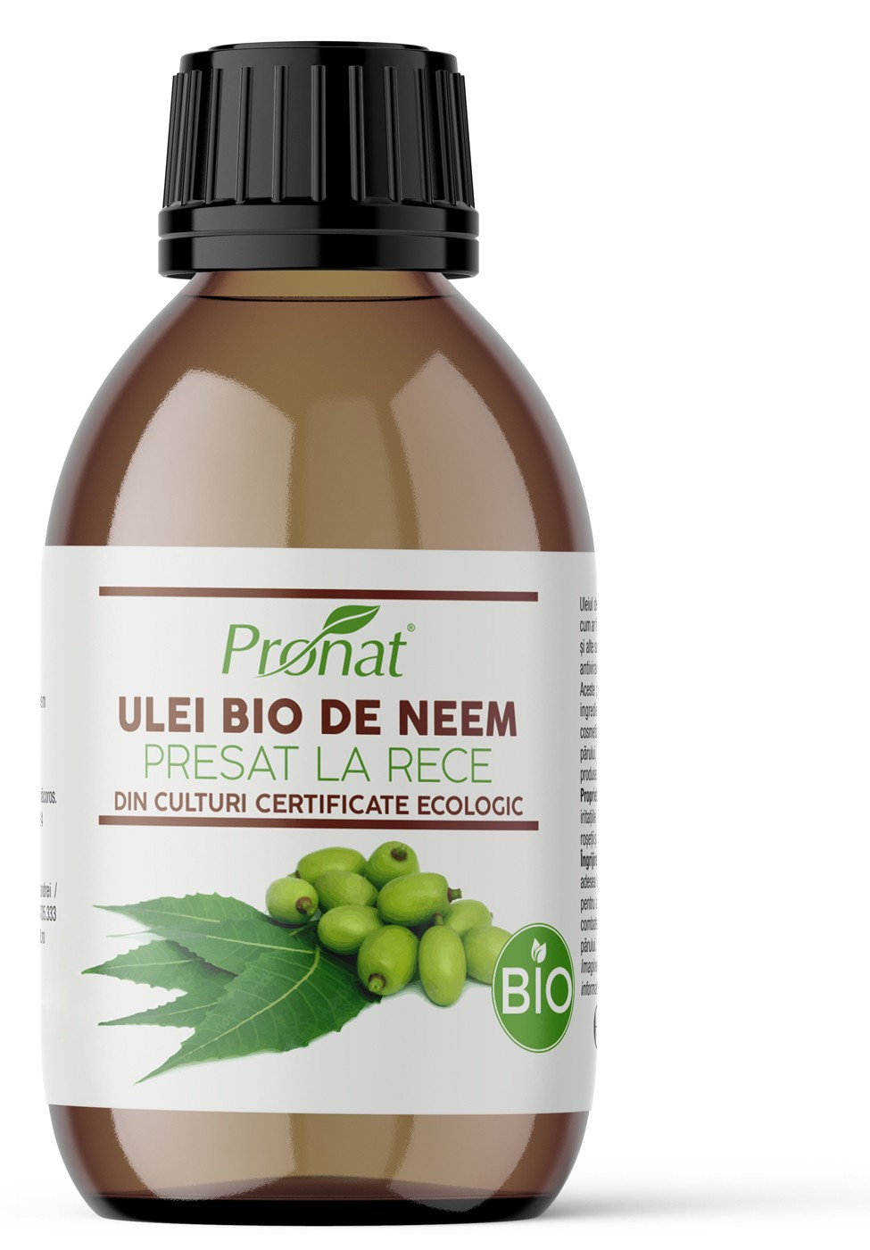 Oferte la Ulei bio de neem presat la rece, 100ml Pronat