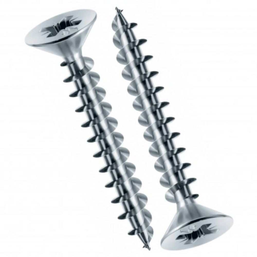 Oferte la Surub pentru lemn cap inecat Teko, otel zincat alb, 3.5 x 18 mm