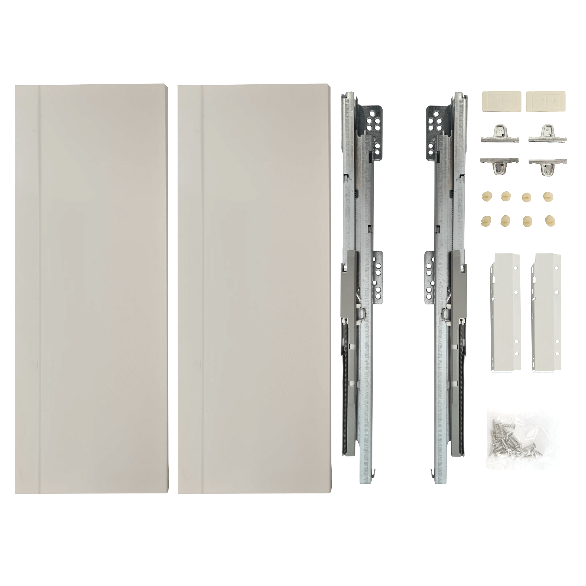Oferte la Set sertar FGV TEN2, metal, alb, 45 kg, 0.45 m 